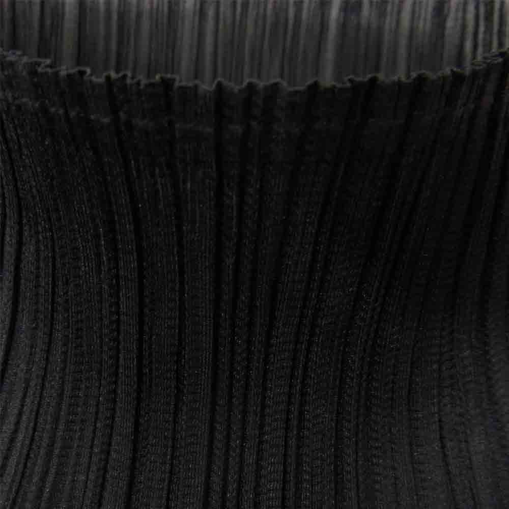 PLEATS PLEASE プリーツプリーズ イッセイミヤケ ISSEY MIYAKE イッセイミヤケ PP04-JH632 プリーツ加工 ハイネック マキシ ワンピース ブラック系 3【美品】【中古】