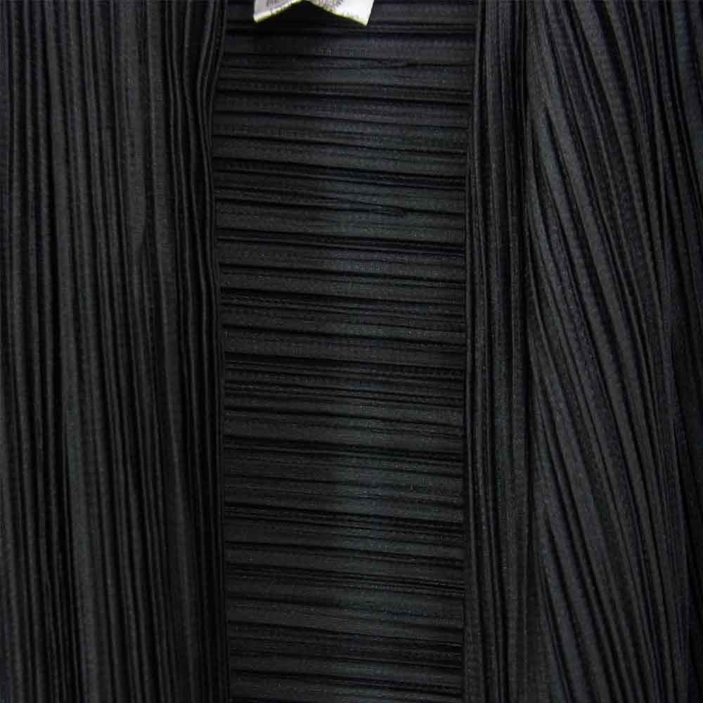 PLEATS PLEASE プリーツプリーズ イッセイミヤケ ISSEY MIYAKE イッセイミヤケ PP84-J0699 横プリーツ ボレロ カーディガン ブラック系 3【美品】【中古】