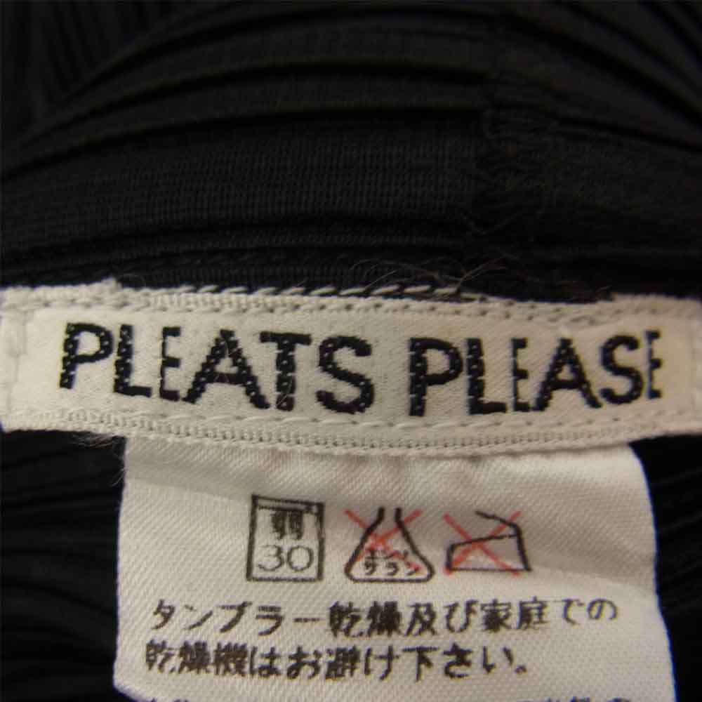 PLEATS PLEASE プリーツプリーズ イッセイミヤケ ISSEY MIYAKE イッセイミヤケ PP04-JA360 プリーツ加工 ダブルジップ マキシ ロングコート ブラック系 3【美品】【中古】
