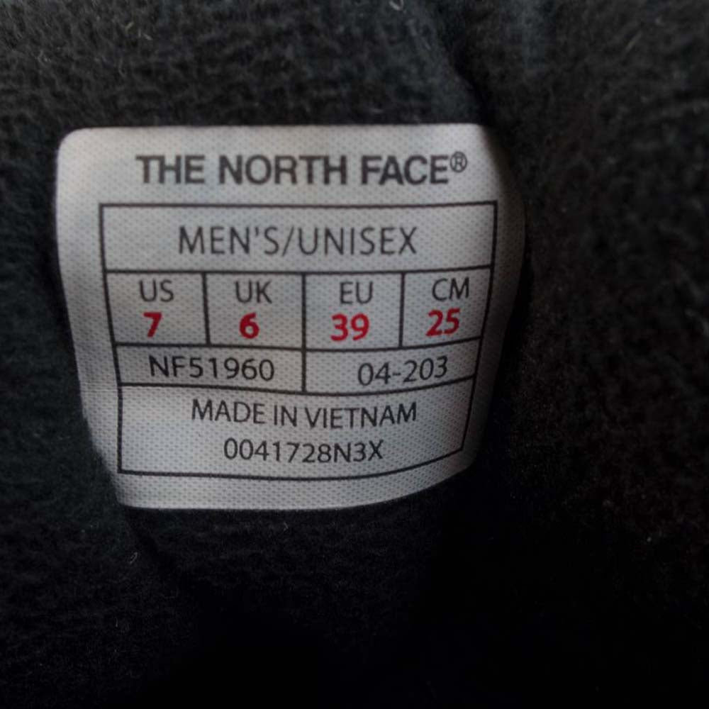THE NORTH FACE ノースフェイス nf51960 Snow Shot 6 Boots スノー ショット ブーツ ブラック系 25.0cm【中古】
