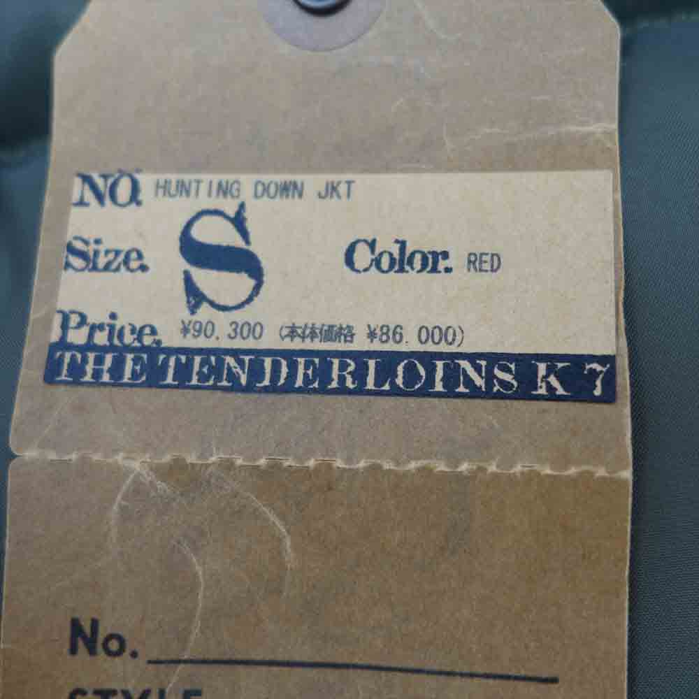 TENDERLOIN テンダーロイン T-HUNTING DOWN JKT ハンティング ダウンジャケット フード付き レッド系 S【極上美品】【中古】