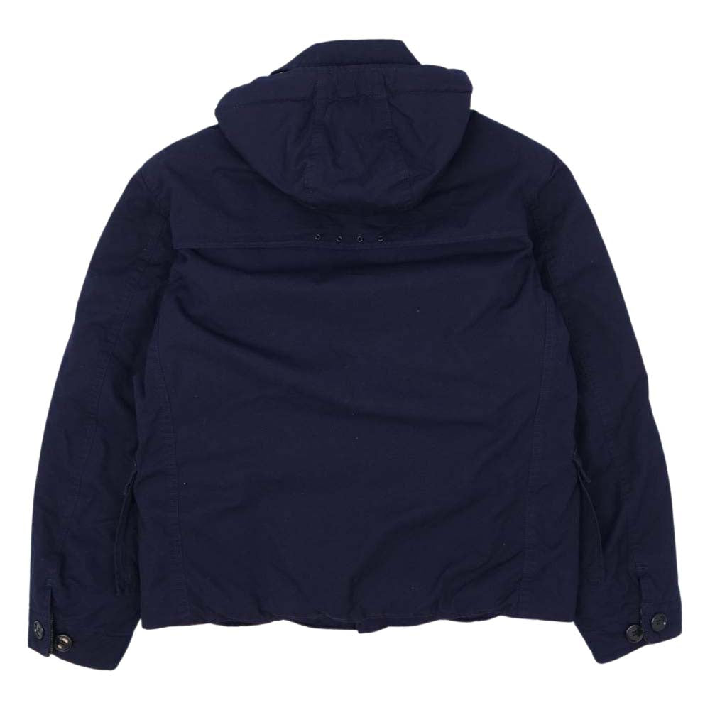 TENDERLOIN テンダーロイン T-HUNTING DOWN JKT ハンティング ダウンジャケット フード付き ネイビー ダークネイビー系 S【美品】【中古】