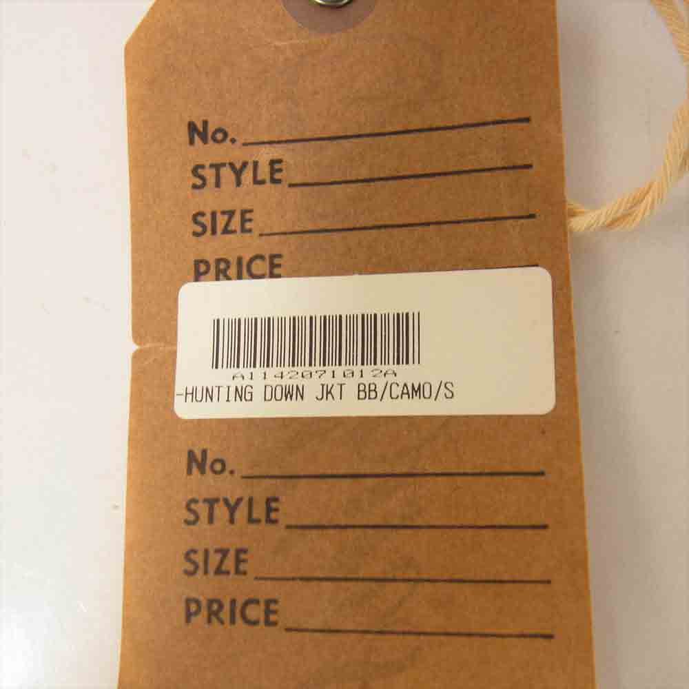 TENDERLOIN テンダーロイン T-HUNTING DOWN JKT ハンティング ダウンジャケット フード付き カモフラ柄 S【中古】