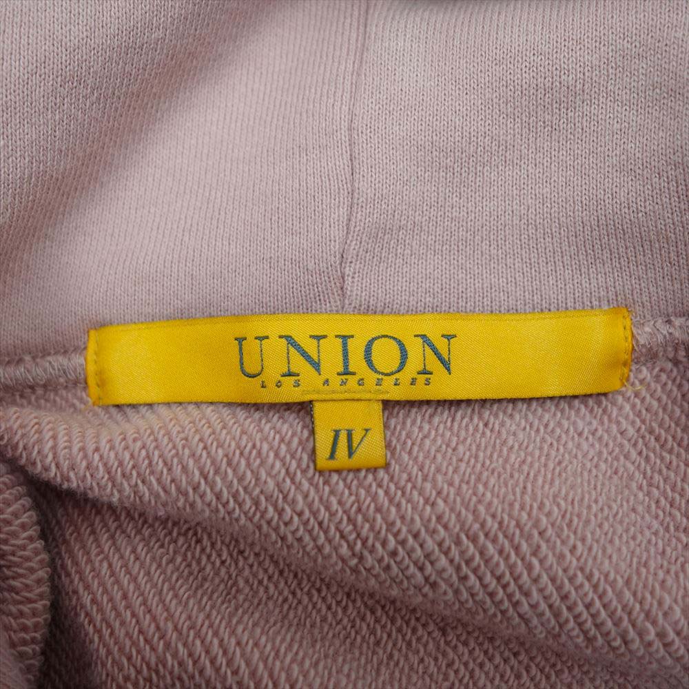 UNION 21F06 LA プルオーバー フーディ パーカー ピンク系 4【中古】