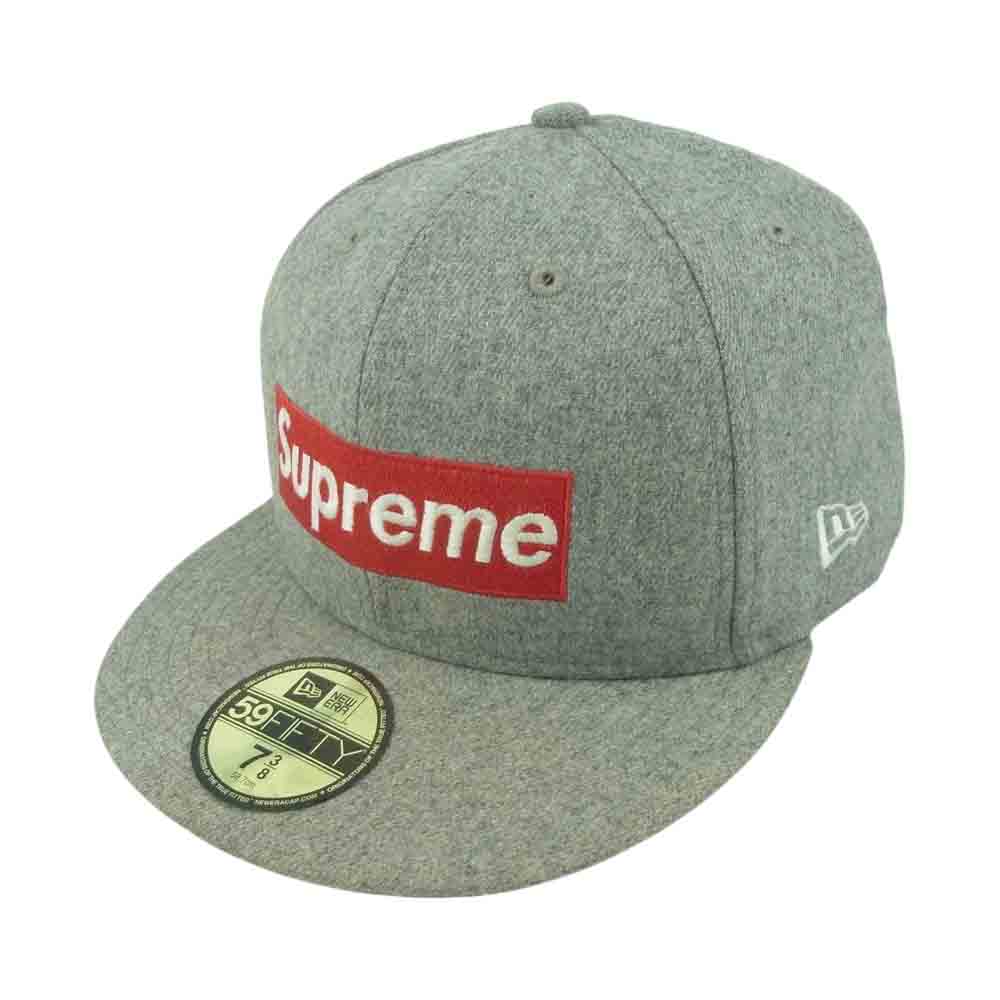 Supreme シュプリーム 12SS New Era National Champion Box Logo Cap ナショナル チャンピオン ボックスロゴ キャップ 帽子 グレー系 58.7cm【中古】