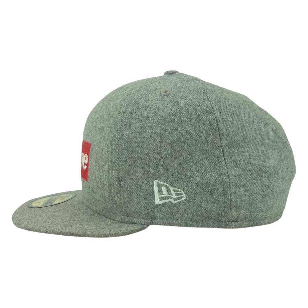 Supreme シュプリーム 12SS New Era National Champion Box Logo Cap ナショナル チャンピオン ボックスロゴ キャップ 帽子 グレー系 58.7cm【中古】