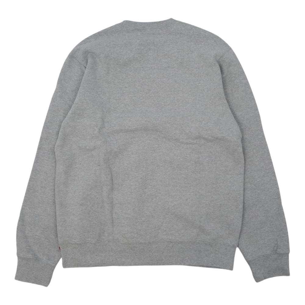Supreme シュプリーム 20SS Cutout Logo Crowneck クルーネック スウェット トレーナー グレー系 M【極上美品】【中古】