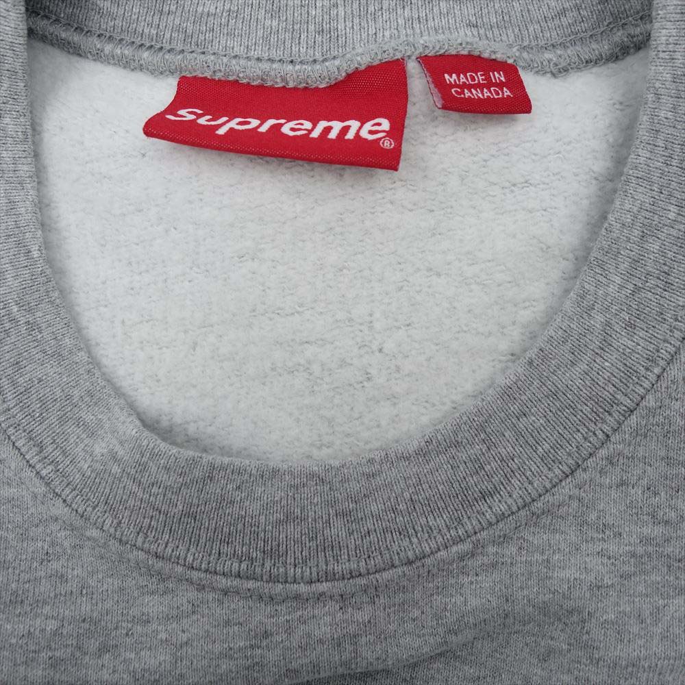 Supreme シュプリーム 20SS Cutout Logo Crowneck クルーネック スウェット トレーナー グレー系 M【極上美品】【中古】