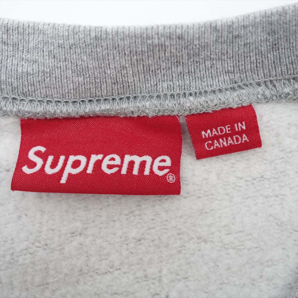 Supreme シュプリーム 20SS Cutout Logo Crowneck クルーネック スウェット トレーナー グレー系 M【極上美品】【中古】