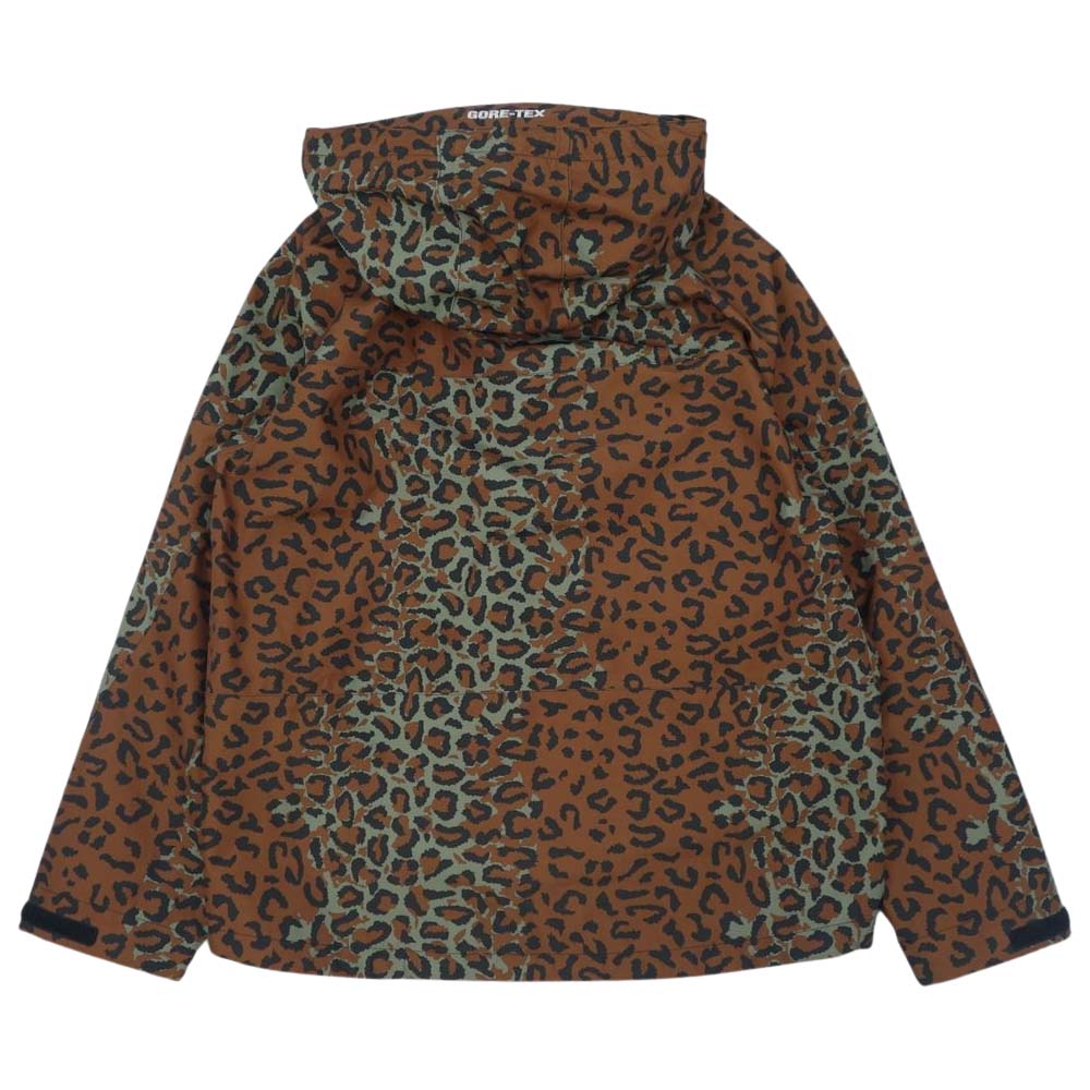 Supreme シュプリーム 19AW GORE-TEX TAPED SEAM JACKET ゴアテックス レオパード柄 ジャケット ブラウン系 S【中古】