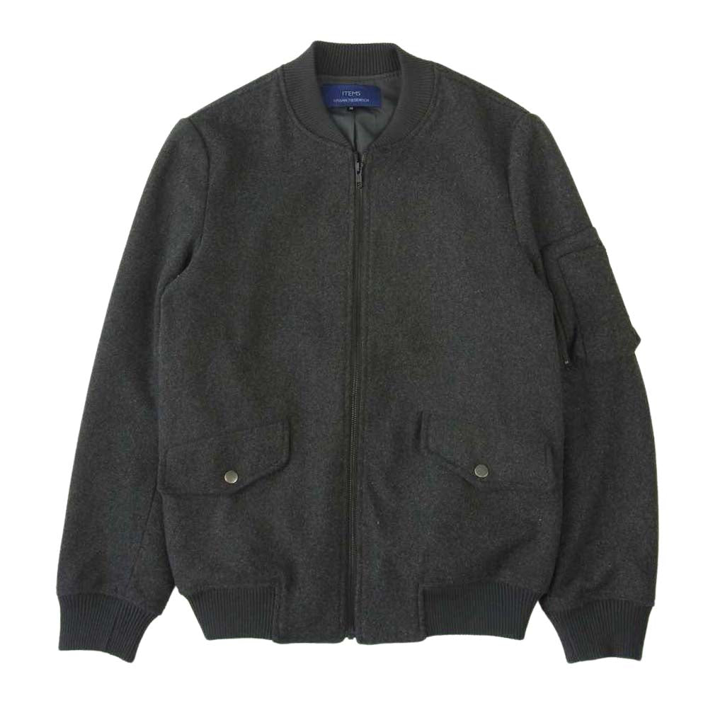 URBAN RESEARCH アーバンリサーチ ジップアップ ウール ブルゾン ジャケット グレー系 38【中古】