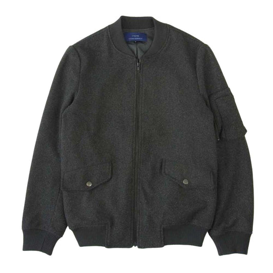 URBAN RESEARCH アーバンリサーチ ジップアップ ウール ブルゾン ジャケット グレー系 38【中古】