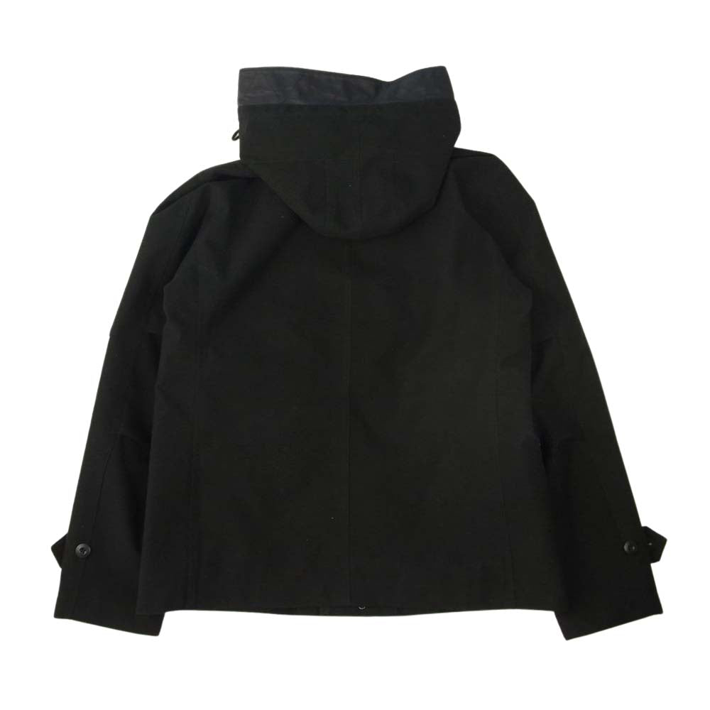 nano universe ナノユニバース ライナー付き ウール フード ジャケット ブラック系 XL【中古】