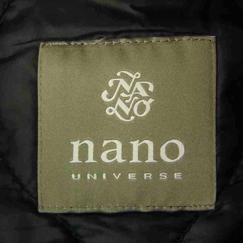 nano universe ナノユニバース ライナー付き ウール フード ジャケット ブラック系 XL【中古】
