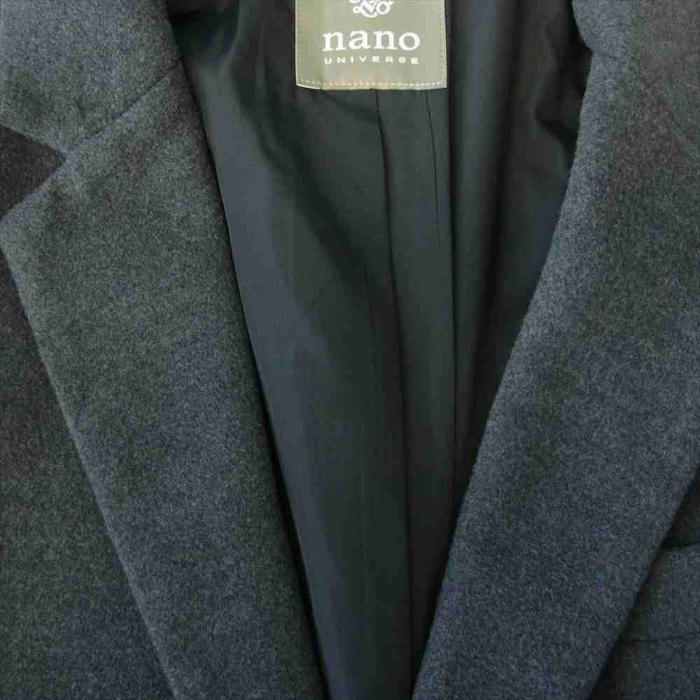 nano universe ナノユニバース ウール チェスター コート グレー系 M【中古】