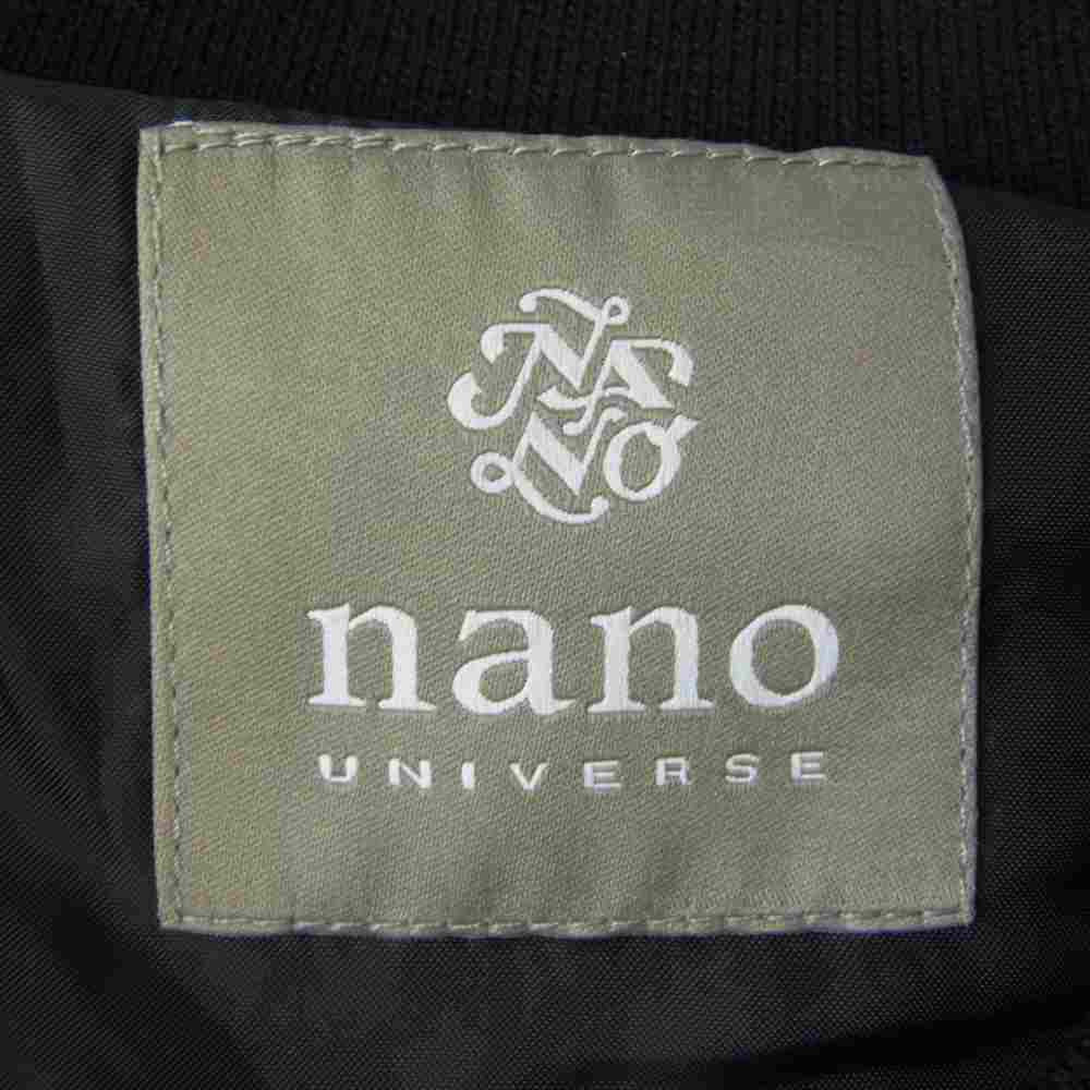 nano universe ナノユニバース ジップアップ ブルゾン ブラック系 XL【中古】