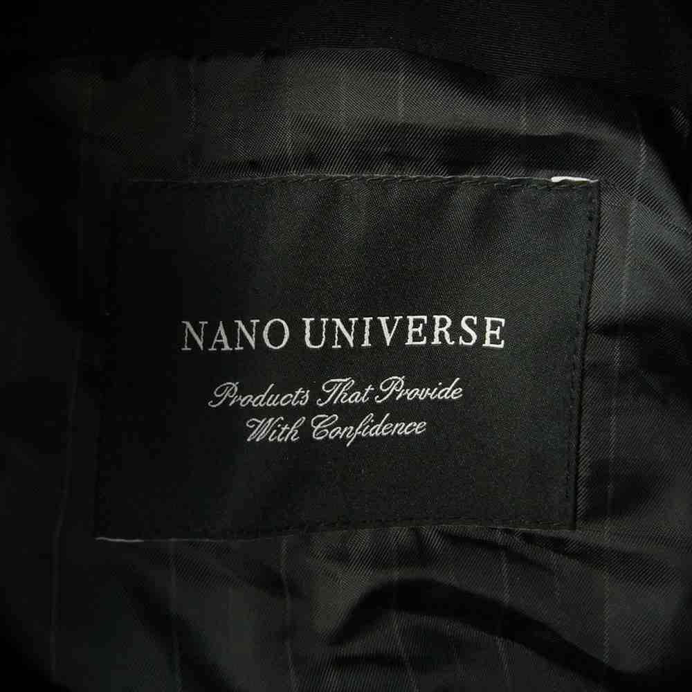 nano universe ナノユニバース ナイロン フード ジャケット ブラック系 S【中古】