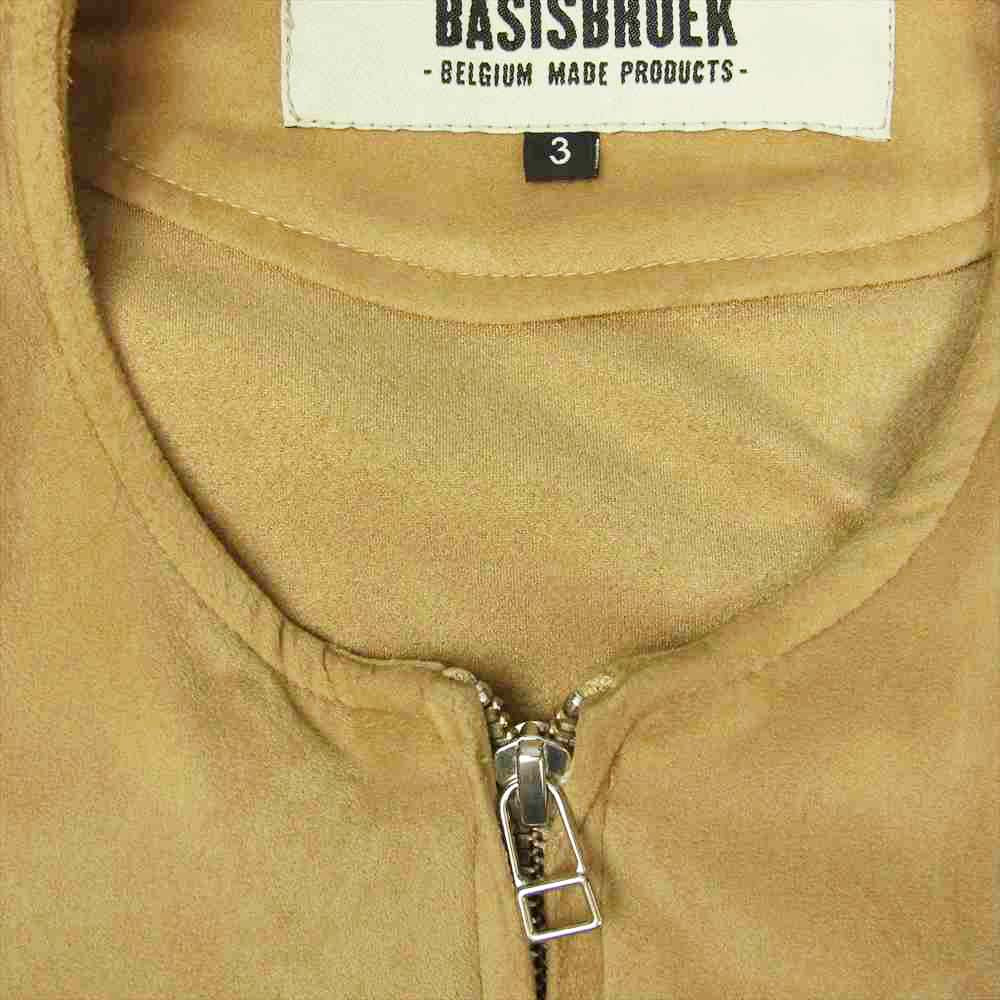 バージスブルック フェイクスエード ノーカラー ジャケット ベージュ系 3【中古】