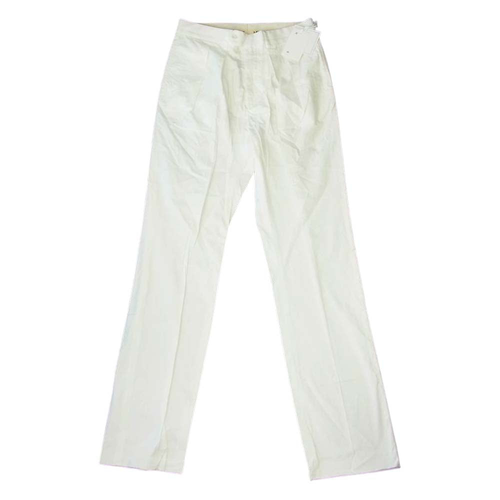 ニート SH-NEAT-001 NEAT FOR SH EXCLUSIVE TROUSERS 2タック コットン パンツ ホワイト系 46【中古】