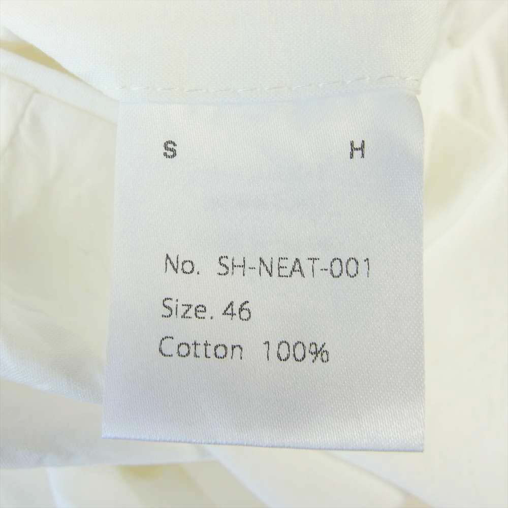 ニート SH-NEAT-001 NEAT FOR SH EXCLUSIVE TROUSERS 2タック コットン パンツ ホワイト系 46【中古】