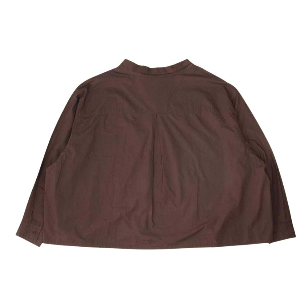 フーワット 5X SHIRT SHORT LENGTH LONG SLEEVE 5XL ビッグシルエット ショートレングス 長袖 シャツ エンジ系【中古】