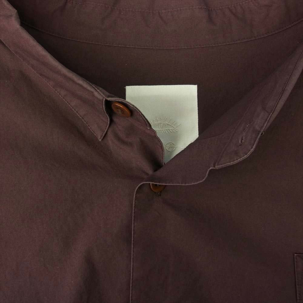 フーワット 5X SHIRT SHORT LENGTH LONG SLEEVE 5XL ビッグシルエット ショートレングス 長袖 シャツ エンジ系【中古】