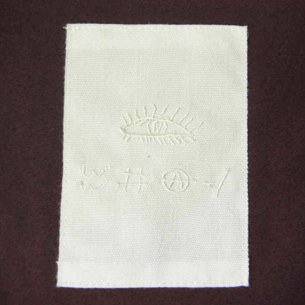 フーワット 5X SHIRT SHORT LENGTH LONG SLEEVE 5XL ビッグシルエット ショートレングス 長袖 シャツ エンジ系【中古】