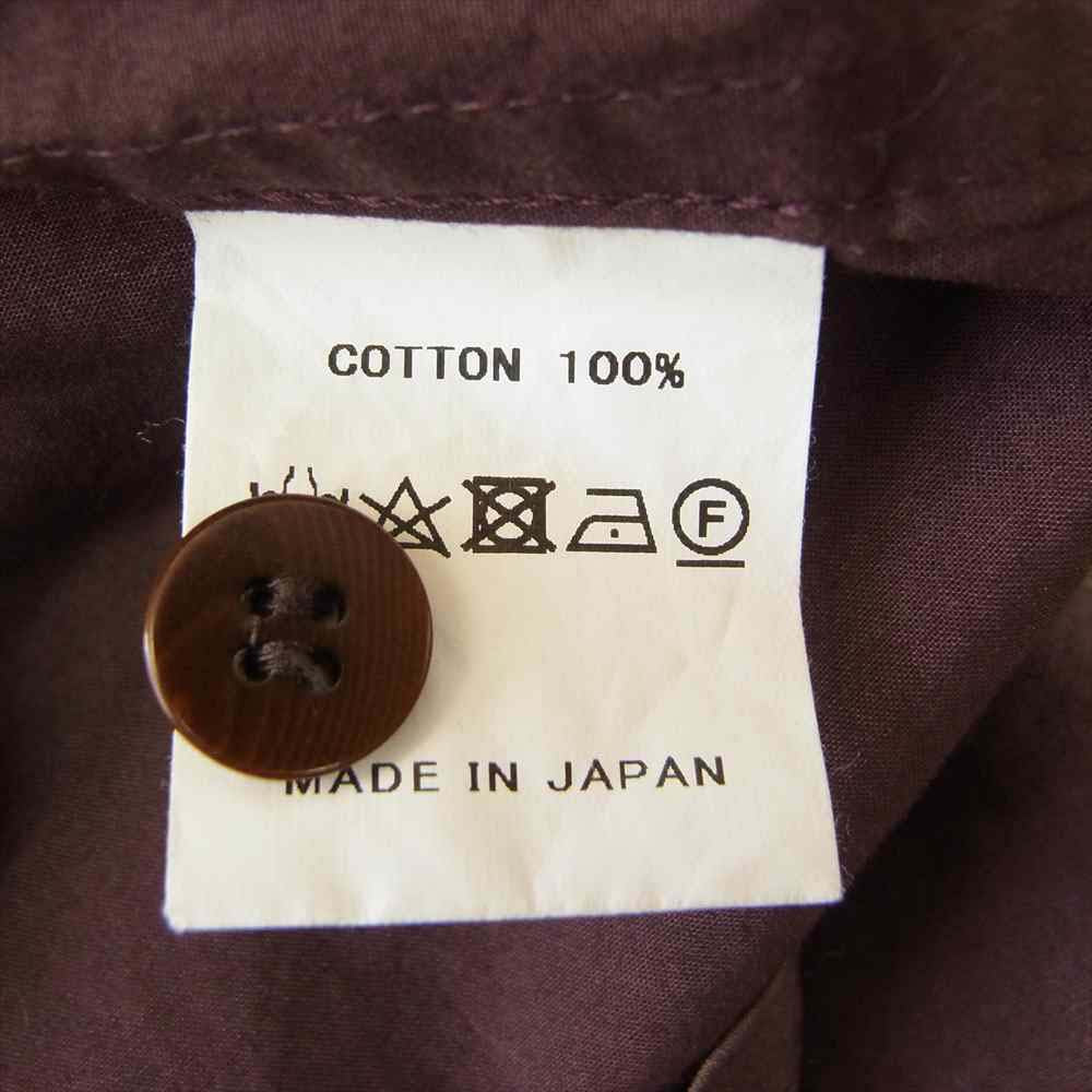 フーワット 5X SHIRT SHORT LENGTH LONG SLEEVE 5XL ビッグシルエット ショートレングス 長袖 シャツ エンジ系【中古】