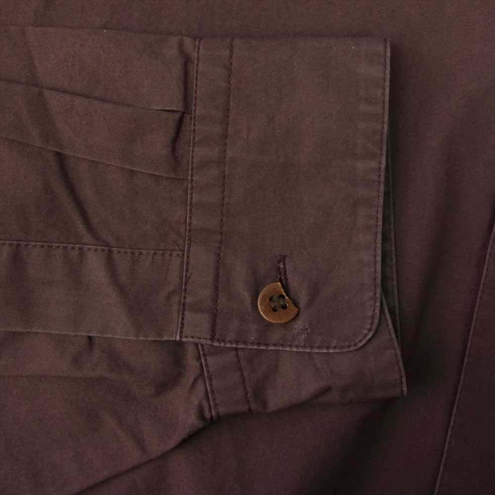 フーワット 5X SHIRT SHORT LENGTH LONG SLEEVE 5XL ビッグシルエット ショートレングス 長袖 シャツ エンジ系【中古】