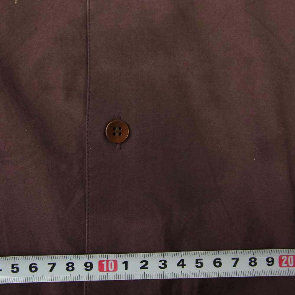 フーワット 5X SHIRT SHORT LENGTH LONG SLEEVE 5XL ビッグシルエット ショートレングス 長袖 シャツ エンジ系【中古】