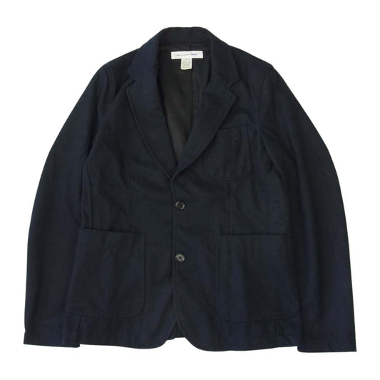 COMME des GARCONS コムデギャルソン SHIRT フランス製 W22157 3B ステッチ テーラードジャケット ネイビー系 S【美品】【中古】