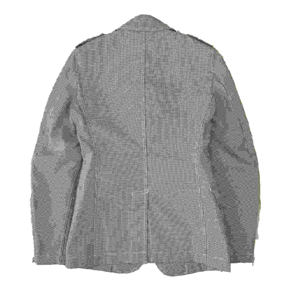COMME des GARCONS コムデギャルソン HOMME PLUS オムプリュス AD2011 PI-J055 ハウンドトゥース ライダースジャケット ブラック系 ホワイト系 XS【中古】
