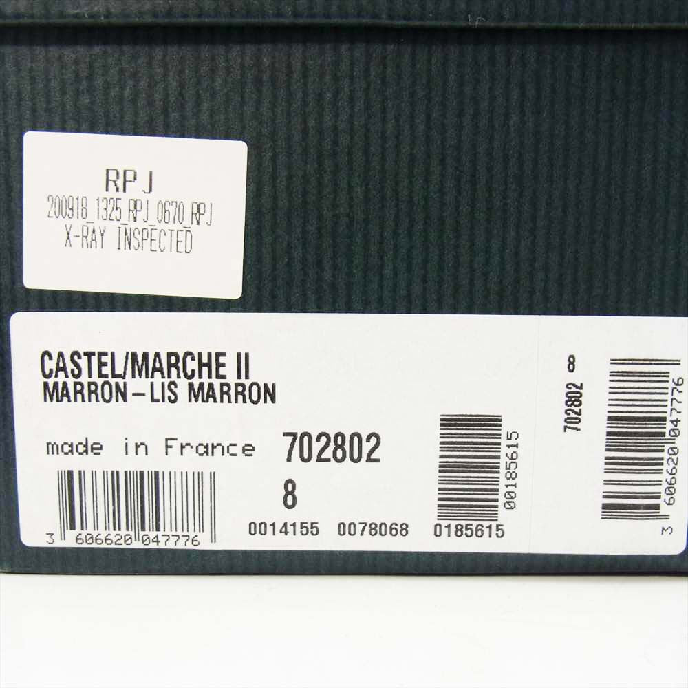 Paraboot パラブーツ 702802 CASTEL Lis Marron プレーントゥ ブラウン系 8【中古】