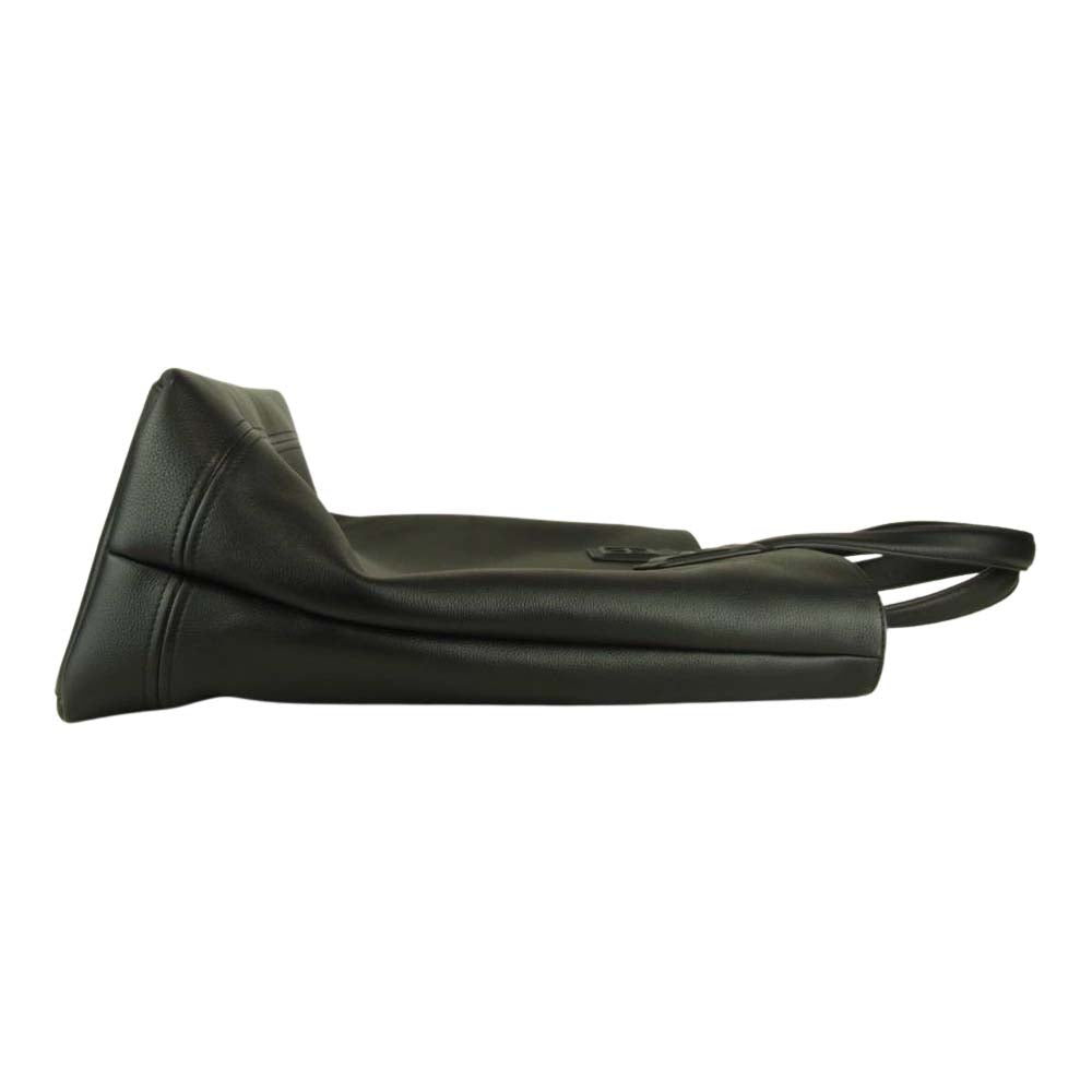スビ 未使用品 カーフレザー 2way ショルダー トートバッグ ブラック系【極上美品】【中古】