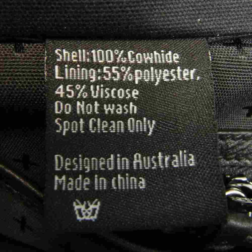 スビ 未使用品 カーフレザー 2way ショルダー トートバッグ ブラック系【極上美品】【中古】