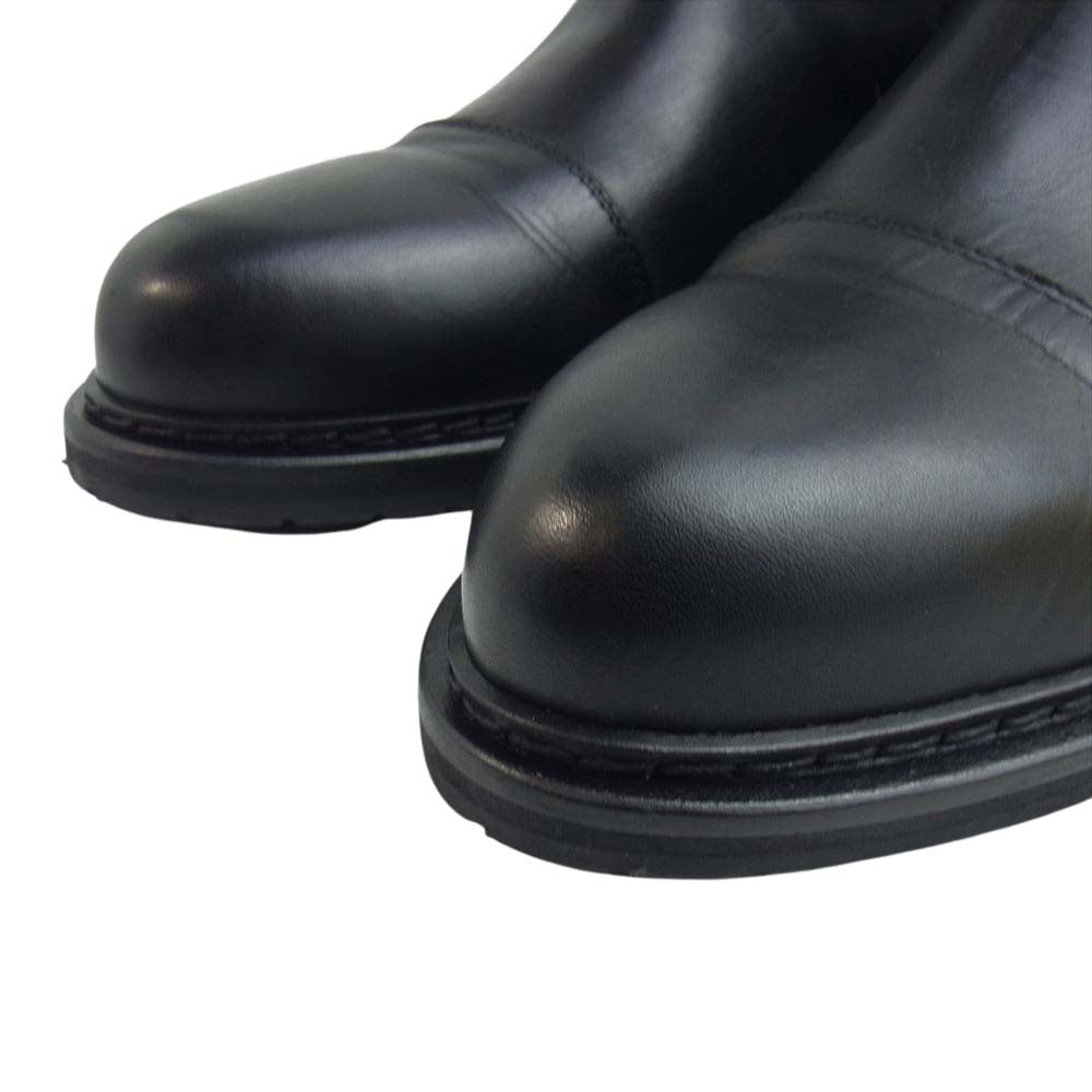 ANN DEMEULEMEESTER アンドゥムルメステール 20024204 サイドジップ レザー ヒール ブーツ ブラック系 41【美品】【中古】