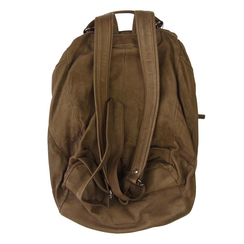 GIORGIO BRATO ジョルジオブラット レザー リュック バックパック ブラウン系【新古品】【未使用】【中古】