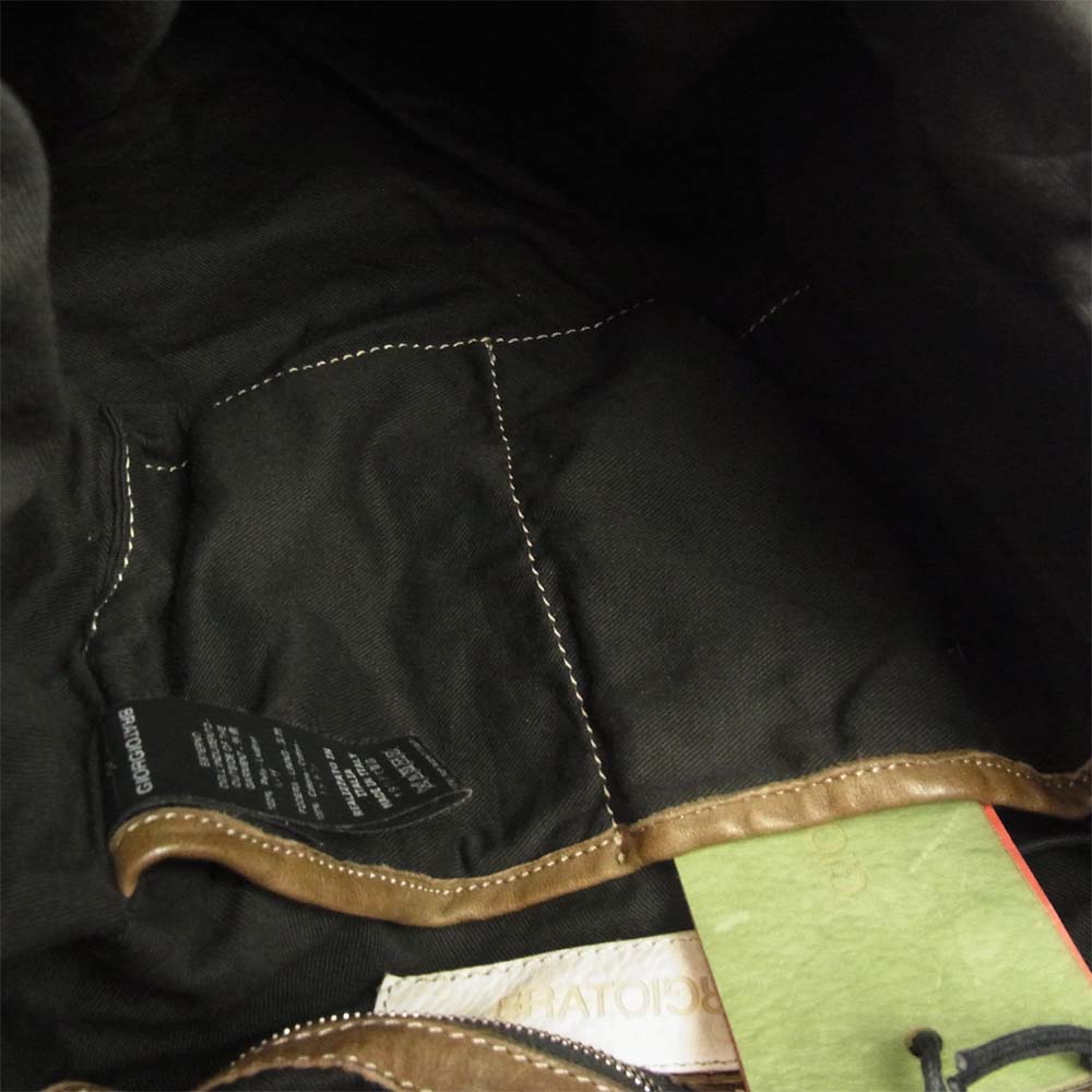 GIORGIO BRATO ジョルジオブラット レザー リュック バックパック ブラウン系【新古品】【未使用】【中古】