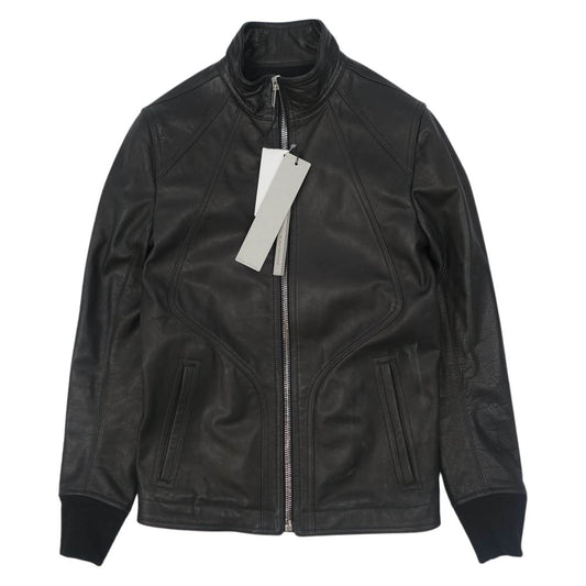 Rick Owens リックオウエンス 18AW RU18F1761 国内正規品 INTARSIA HIGH NECK レザー ジャケット 46【美品】【中古】