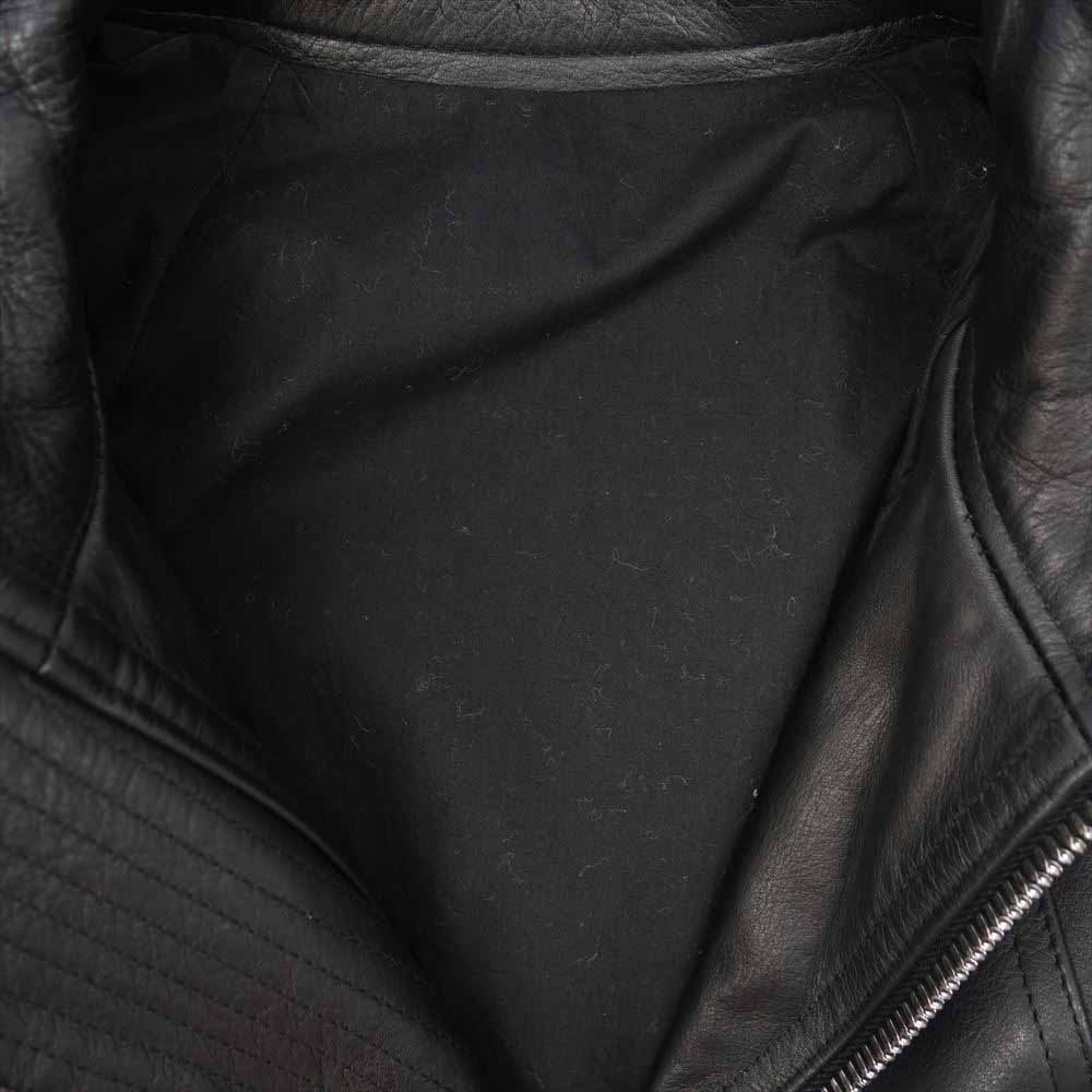 Rick Owens リックオウエンス 18AW RU18F1761 国内正規品 INTARSIA HIGH NECK レザー ジャケット 46【美品】【中古】
