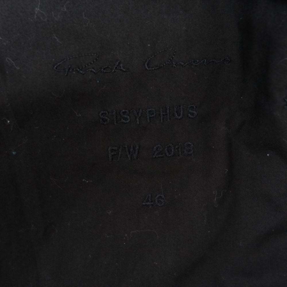 Rick Owens リックオウエンス 18AW RU18F1761 国内正規品 INTARSIA HIGH NECK レザー ジャケット 46【美品】【中古】