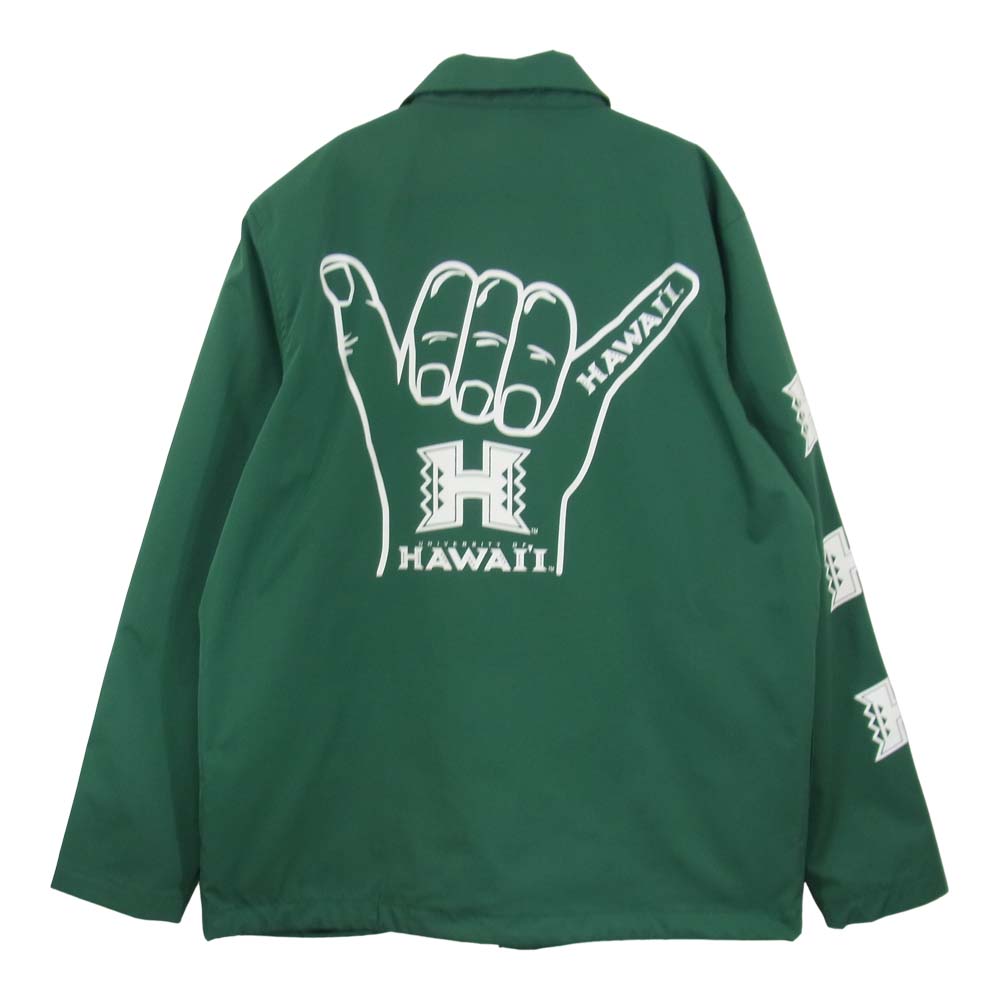 nano universe ナノユニバース HAWAII カレッジ コーチジャケット グリーン系 S【中古】