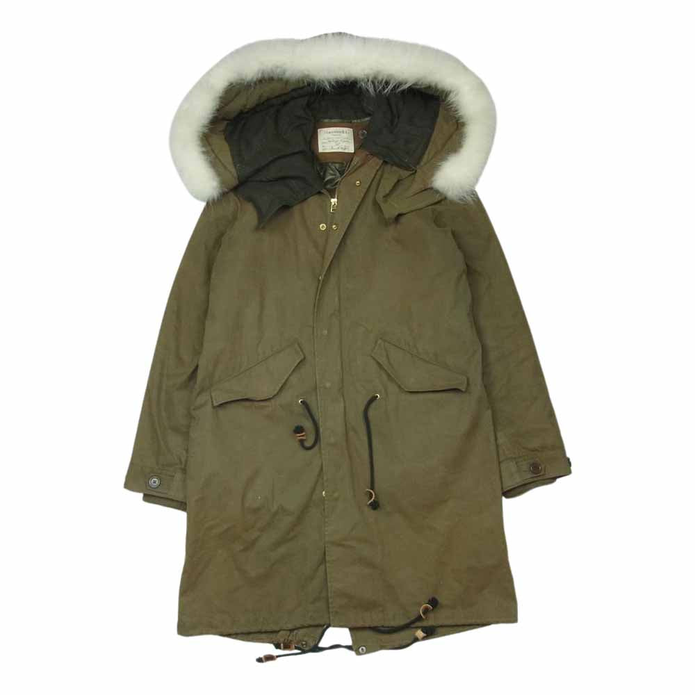 Giacometti. ジャコメッティ ライナー付き モッズコート コットン 中国製 カーキ系 S【中古】