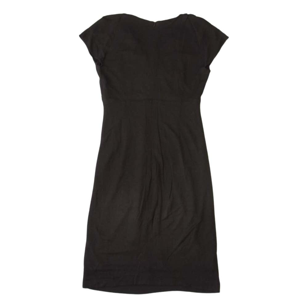 ESCADA エスカーダ チェーン ノースリーブ ワンピース ブラウン系 38【中古】