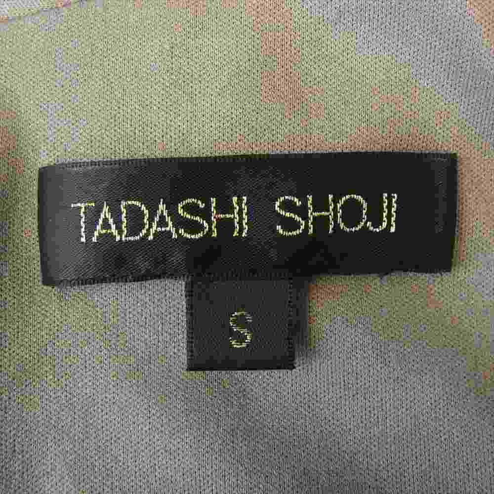 タダシショージ ノースリーブ タック ドレス ブラウン系 S【中古】