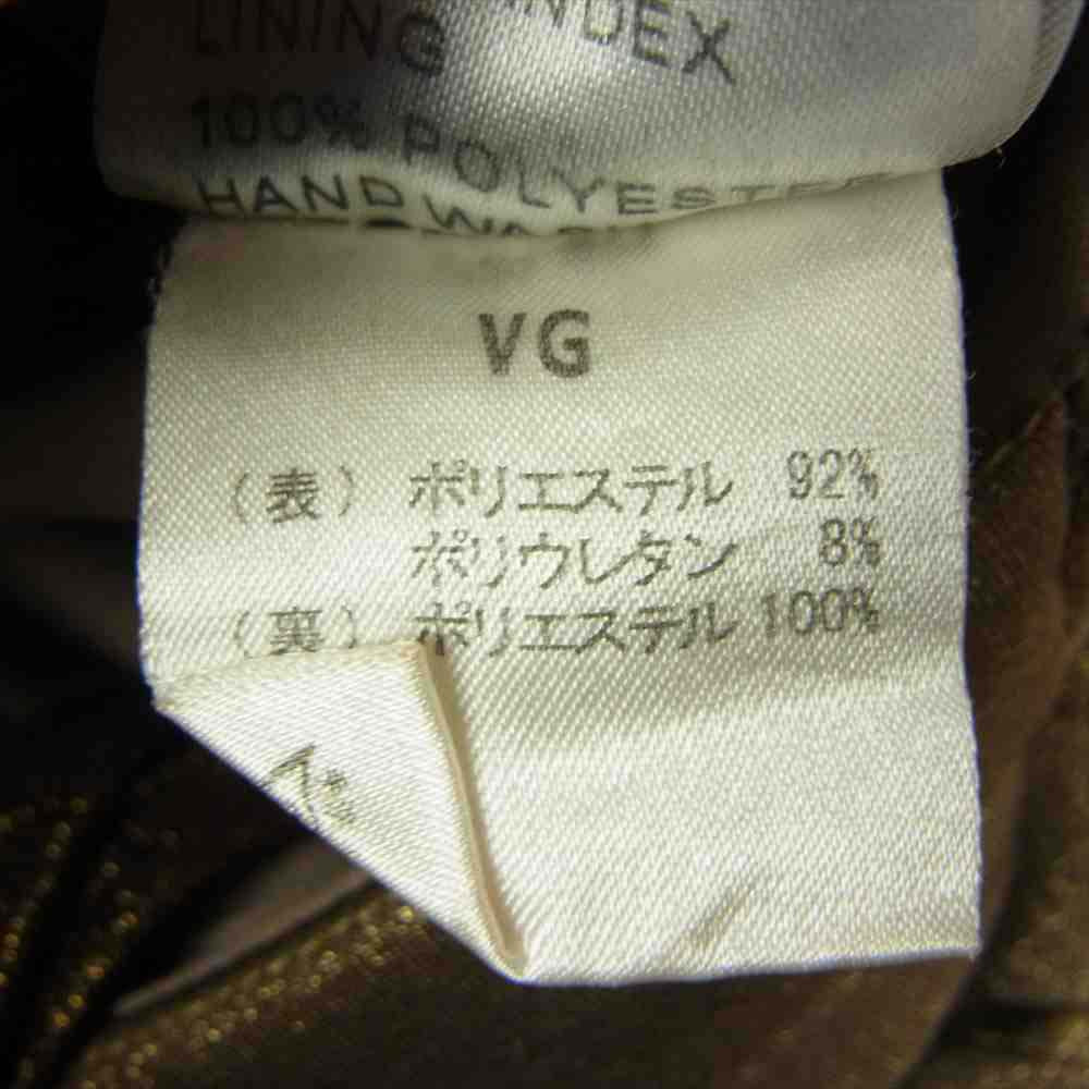 タダシショージ ノースリーブ タック ドレス ブラウン系 S【中古】