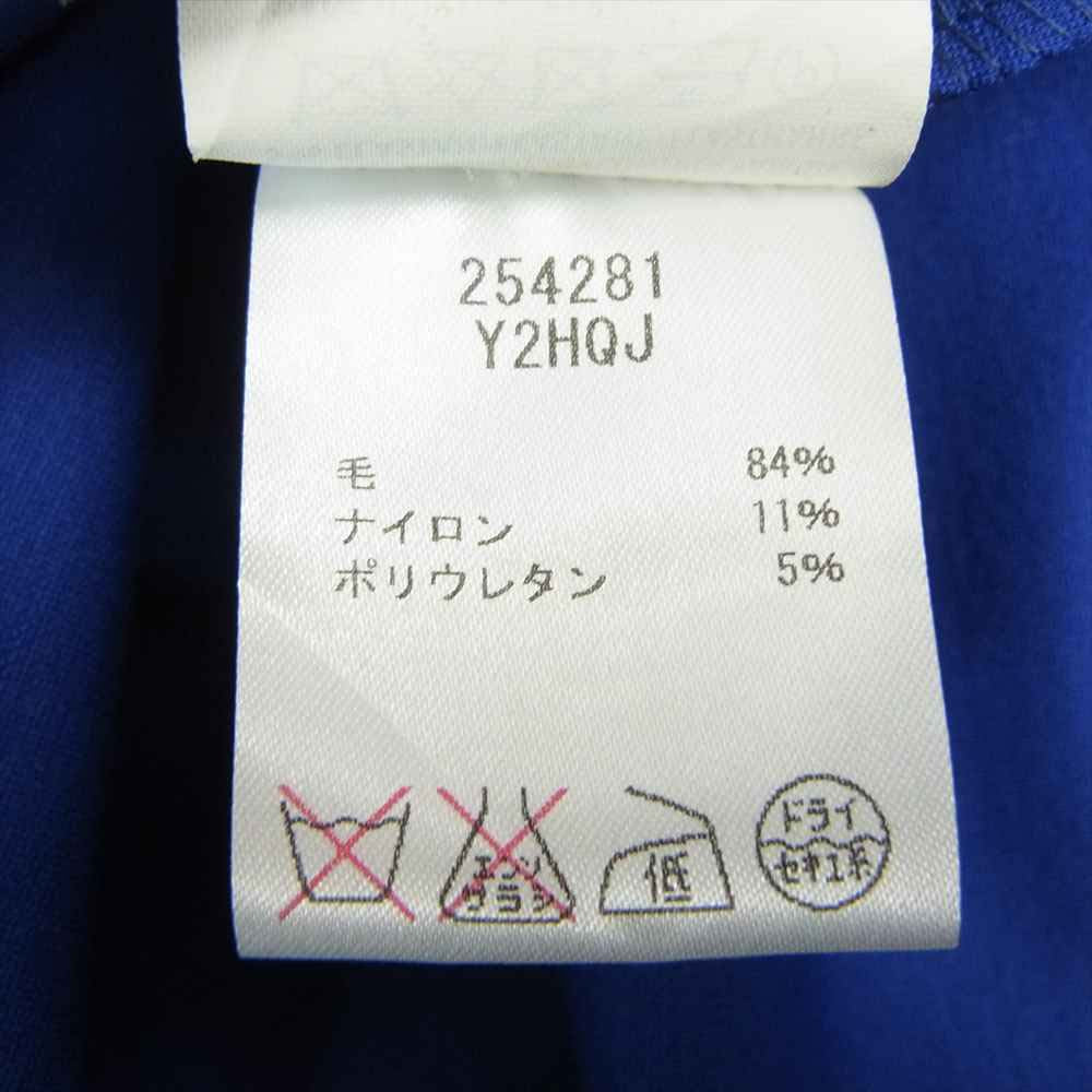 YVES SAINT LAURENT イヴサンローラン 254281 Y2HQJ ノースリーブ パネル ワンピース ドレス ブルー系 38【新古品】【未使用】【中古】