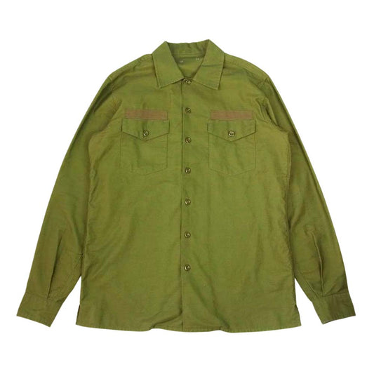 SOPHNET. ソフネット SOPH-180086 BACK SATIN UTILITY SHIRT カーキ系 S【中古】