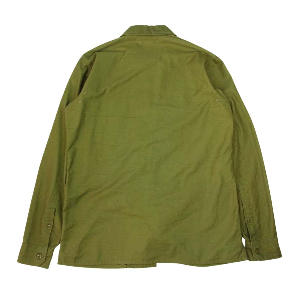 SOPHNET. ソフネット SOPH-180086 BACK SATIN UTILITY SHIRT カーキ系 S【中古】