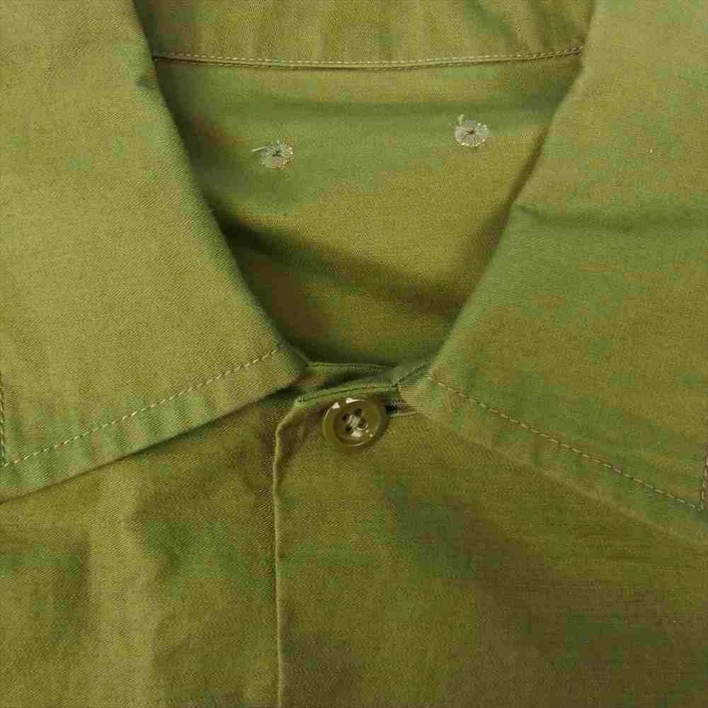 SOPHNET. ソフネット SOPH-180086 BACK SATIN UTILITY SHIRT カーキ系 S【中古】